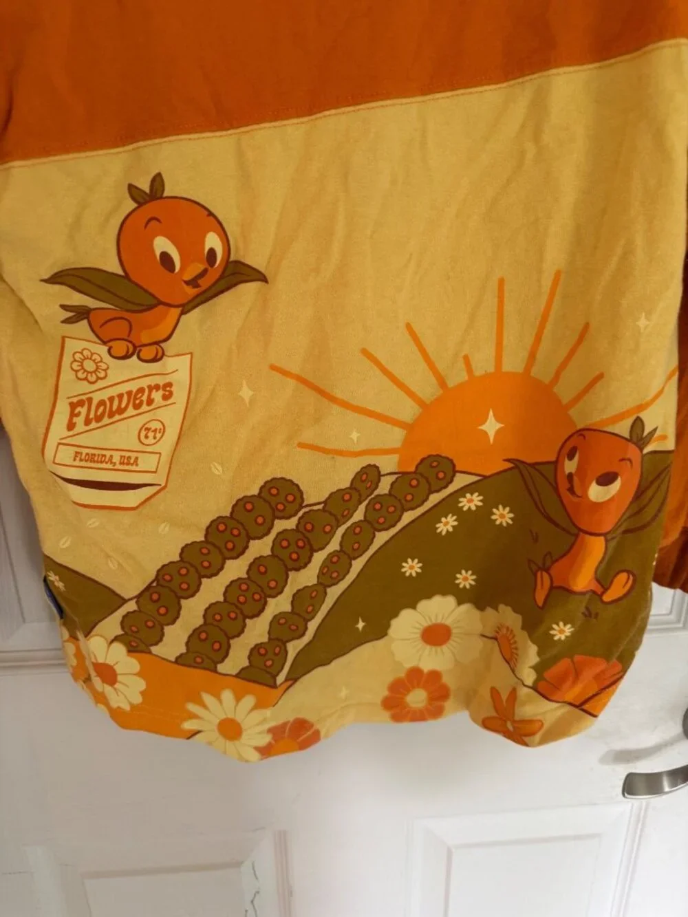 Disney Orange Bird Sunshine Epcot Flower Garden Festival Spirit Jersey XS - Picture 7 of 8